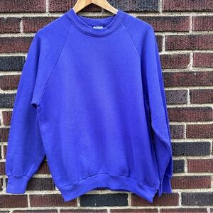 Fruit of the Loom Sweatshirt Blank Purple